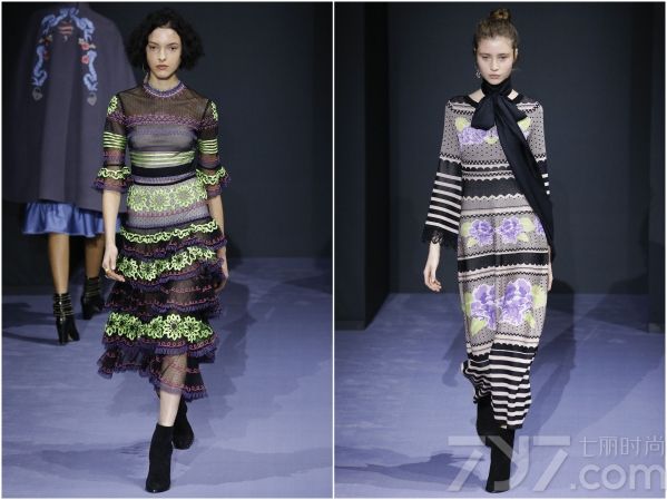 temperley lundon2016秋冬时装秀 薄纱+花朵致敬自然