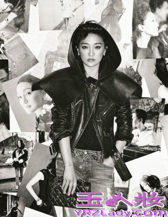 近日，周迅受邀敢爱敢恨拍摄了一组黑暗骑士写真，“敢爱敢恨”的内在气质与周迅本身十分相符，写真中，周迅身穿一件灰色马甲西装+紧身铅笔裤+骑士帽，帅气的同时又不失性感，个性十足。