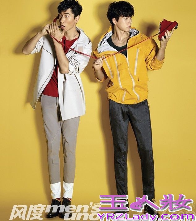 近日《风度men’s uno》杂志十周年之际，邀请了十位男明星为其拍摄纪念刊的封面，其中包括朴海镇张亮，据悉他们在私底下是很好的朋友，这次能够一起工作他们非常开心，朴海镇以一袭红衣首登内地杂志封面，而张亮则用帅气西装登上杂志封面，两位好基友完美演绎出气质暖男的风范！