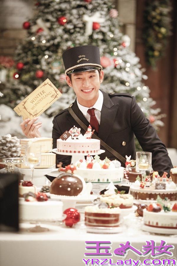 韩国首尔当地时间2014年3月19日，金秀贤为代言的面包品牌Tous Les Jours拍摄了一组写真大片。因《来自星星的你》而爆红的“都教授”依旧用迷死人的萌态融化大家，整个画面也犹如童话世界般，这简直就是“都教授”的“制服诱惑”计。