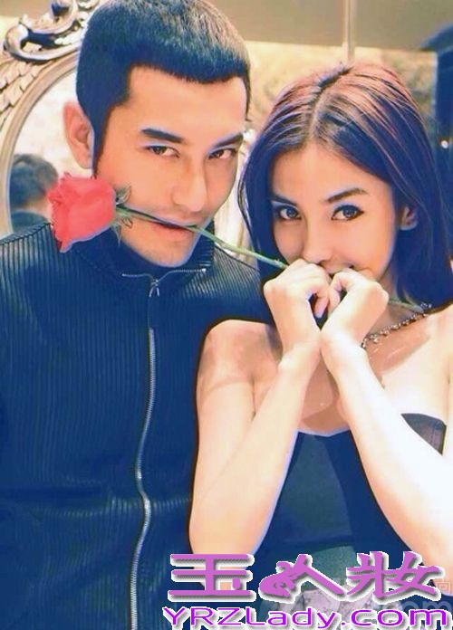 2月28日下午，即Angelababy的生日，黄晓明偷偷准备一辆跑车，手捧一束鲜花现身Angelababy工作现场，惹得依人当场感动飙泪。两人公开恋情后第一天就晒出了恩爱写真，只见Angelababy依偎在黄晓明的身边，郎才女貌叫人艳羡不已。