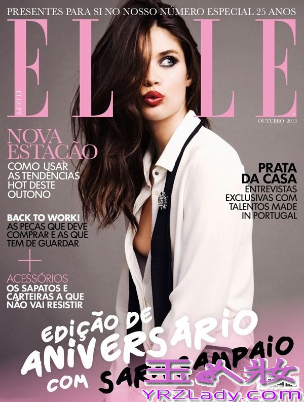 萨拉·桑帕约（Sara Sampaio）目前是葡萄牙最当红的模特，因此自然而然地成为ELLE杂志葡萄牙版2013年10月刊的封面人物，封面写真时尚又性感，分四种不同版本。由著名摄影师Juan Aldabaldetrecu执镜，造型师Elisabete Caetano打造。