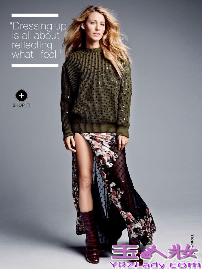 因主演《绯闻女孩》而被大家熟知的S女王布莱克·莱弗利（Blake Lively）获登美国时尚杂志《Lucky》2013年9月刊封面，由著名法国摄影师Patrick Demarchelier掌镜，时尚女巫Carlyne Cerf de Dudzeele造型。
封面上，布莱克·莱弗利毫不费力地轻松而又完美地演绎着各种混搭时尚，这位偶像完全重新定义了她在众人脑海中的时尚形象，让我们忘记“绯闻女孩”，记住布莱克此刻完美经典时刻！