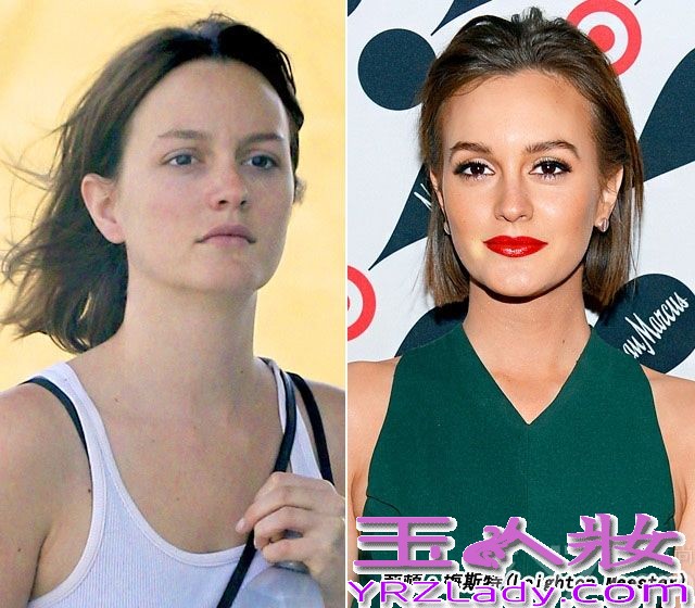 聚光灯下明星们的美丽脸庞总让大家惊叹膜拜，经过化妆师们一双巧手精致打造，再不堪的脸蛋也可以整合成一副完美无暇令人倾倒的容颜。你知道明星卸下厚厚妆容，素面朝天是怎样的吗？七丽图库为大家收集了一些欧美当红女星妆前妆后对比照，看了过后你一定感叹化妆术的无所不能！