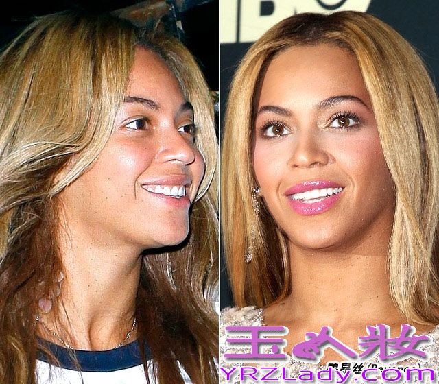 聚光灯下明星们的美丽脸庞总让大家惊叹膜拜，经过化妆师们一双巧手精致打造，再不堪的脸蛋也可以整合成一副完美无暇令人倾倒的容颜。你知道明星卸下厚厚妆容，素面朝天是怎样的吗？七丽图库为大家收集了一些欧美当红女星妆前妆后对比照，看了过后你一定感叹化妆术的无所不能！