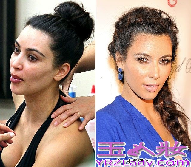 聚光灯下明星们的美丽脸庞总让大家惊叹膜拜，经过化妆师们一双巧手精致打造，再不堪的脸蛋也可以整合成一副完美无暇令人倾倒的容颜。你知道明星卸下厚厚妆容，素面朝天是怎样的吗？七丽图库为大家收集了一些欧美当红女星妆前妆后对比照，看了过后你一定感叹化妆术的无所不能！