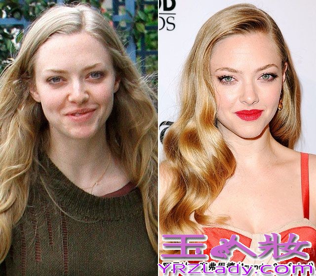 聚光灯下明星们的美丽脸庞总让大家惊叹膜拜，经过化妆师们一双巧手精致打造，再不堪的脸蛋也可以整合成一副完美无暇令人倾倒的容颜。你知道明星卸下厚厚妆容，素面朝天是怎样的吗？七丽图库为大家收集了一些欧美当红女星妆前妆后对比照，看了过后你一定感叹化妆术的无所不能！
