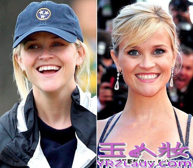 聚光灯下明星们的美丽脸庞总让大家惊叹膜拜，经过化妆师们一双巧手精致打造，再不堪的脸蛋也可以整合成一副完美无暇令人倾倒的容颜。你知道明星卸下厚厚妆容，素面朝天是怎样的吗？七丽图库为大家收集了一些欧美当红女星妆前妆后对比照，看了过后你一定感叹化妆术的无所不能！