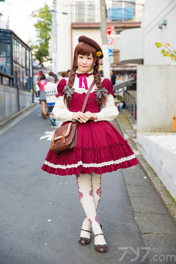 原宿风街拍图片,原宿风服装搭配