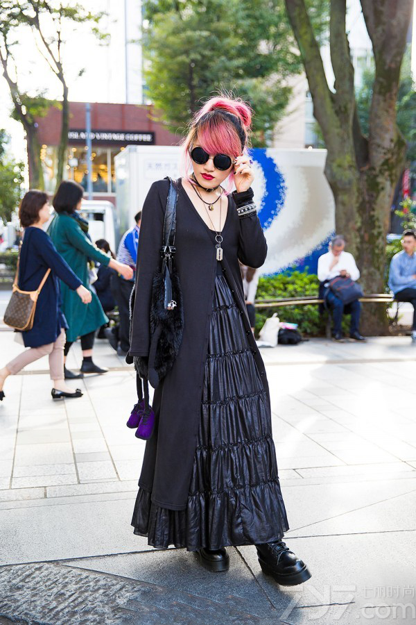 原宿风街拍图片,原宿风服装搭配