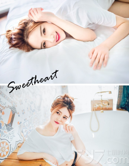 俏皮可爱的女生释放出甜美笑容，顿时让人心情变得很好，嘟嘟嘴卖萌的样子让男性们无法抗拒，重点是小心机下衣失踪的性感画面，释放出别样的致命魅力，慵懒的迷人气息撩动不少心扉，分享一组可爱女生甜笑私房写真，看慵懒小性感气息太诱人。