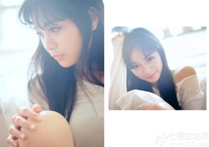 放电大眼的性感美女，在室内拍摄的妩媚慵懒性感写真，光是大眼就能电晕众多男性，不经意的小露香肩展示出另类的性感诱人气息，白皙诱人的肌肤，让整个画面显得更有诱惑力，分享一组大眼美女性感私房写真，看慵懒的妩媚画面太诱惑人心。