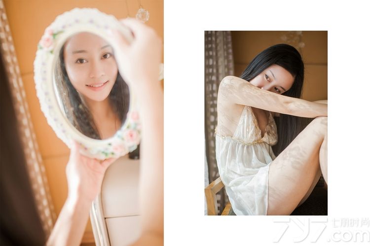 轻轻柔柔的温婉女子，也有性感妩媚致命的一面，这组穿着性感睡衣拍摄出来的性感慵懒写真，完美诠释了女人的变身是无罪的。白皙肌肤以及若隐若现的丰胸，分分钟撩拨男性的心扉，甜美笑容更有别样的诱人味道。分享一组轻柔女子性感慵懒写真，看妩媚睡衣图片尽显诱惑。