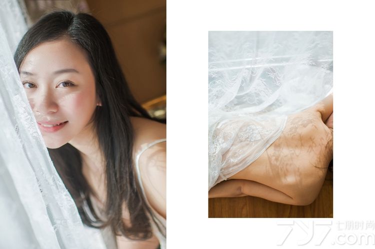 轻轻柔柔的温婉女子，也有性感妩媚致命的一面，这组穿着性感睡衣拍摄出来的性感慵懒写真，完美诠释了女人的变身是无罪的。白皙肌肤以及若隐若现的丰胸，分分钟撩拨男性的心扉，甜美笑容更有别样的诱人味道。分享一组轻柔女子性感慵懒写真，看妩媚睡衣图片尽显诱惑。