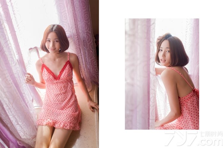 看多了傲人丰满美胸的性感尤物，另外一种平胸美女也不失有性感致命魅力哟！穿着性感睡衣拍摄的写真图片，散发出不一样的诱人气息，大胆真空的引爆众人眼球。下面一起来欣赏看看这组平胸美女性感睡衣写真，看大胆真空诱惑引爆眼球。