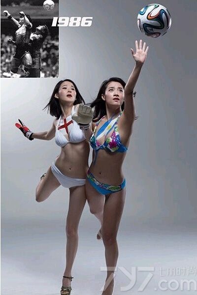 历届世界杯上有无数次经典又让人为之感动的画面，足球宝贝带来一组时尚性感写真图片，演绎往届世界杯感人画面，快来回顾一下世界杯让人振奋、为之鼓舞的瞬间吧！