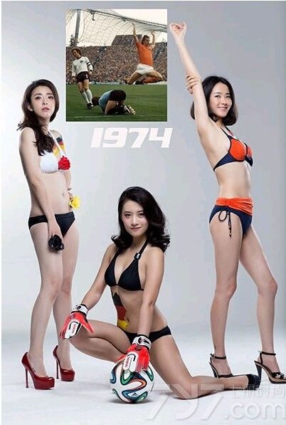 历届世界杯上有无数次经典又让人为之感动的画面，足球宝贝带来一组时尚性感写真图片，演绎往届世界杯感人画面，快来回顾一下世界杯让人振奋、为之鼓舞的瞬间吧！