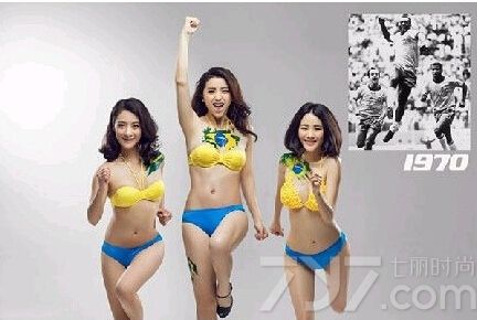 历届世界杯上有无数次经典又让人为之感动的画面，足球宝贝带来一组时尚性感写真图片，演绎往届世界杯感人画面，快来回顾一下世界杯让人振奋、为之鼓舞的瞬间吧！