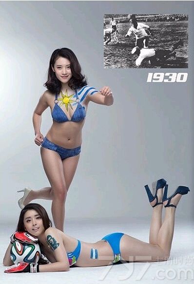 历届世界杯上有无数次经典又让人为之感动的画面，足球宝贝带来一组时尚性感写真图片，演绎往届世界杯感人画面，快来回顾一下世界杯让人振奋、为之鼓舞的瞬间吧！