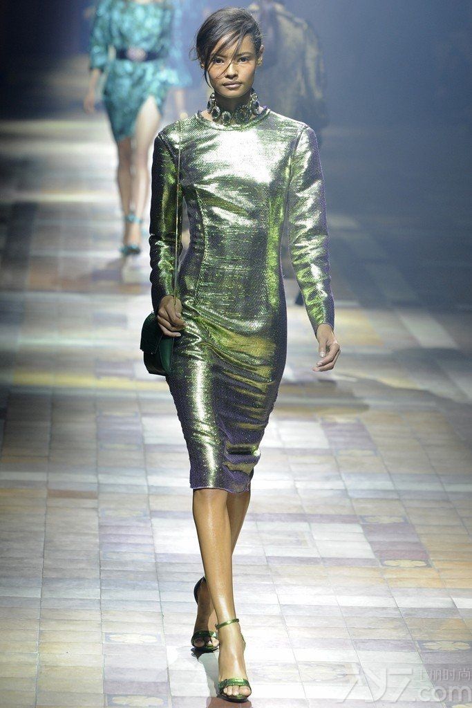 Lanvin 于巴黎时装周发布2014春夏女装成衣系列。在Ecole Nationale Superieure des Beaux-Arts（国家高等美术学院）举办，金属光泽面料搭配自然随意褶皱设计，充满艺术美感。中国超模孙菲菲、雎晓雯也登场演绎。