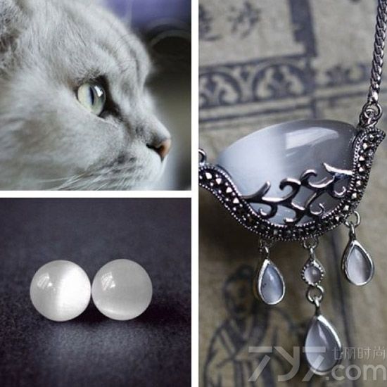 猫眼胶美甲图片,紫色猫眼胶美甲图片,蓝色猫眼胶美甲图片